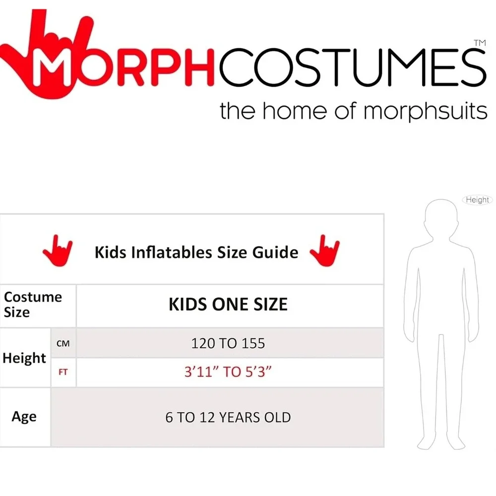 MorphCostumes Kids Inflatable Astronaut Alien Pick‎ Me Up Costume One Size